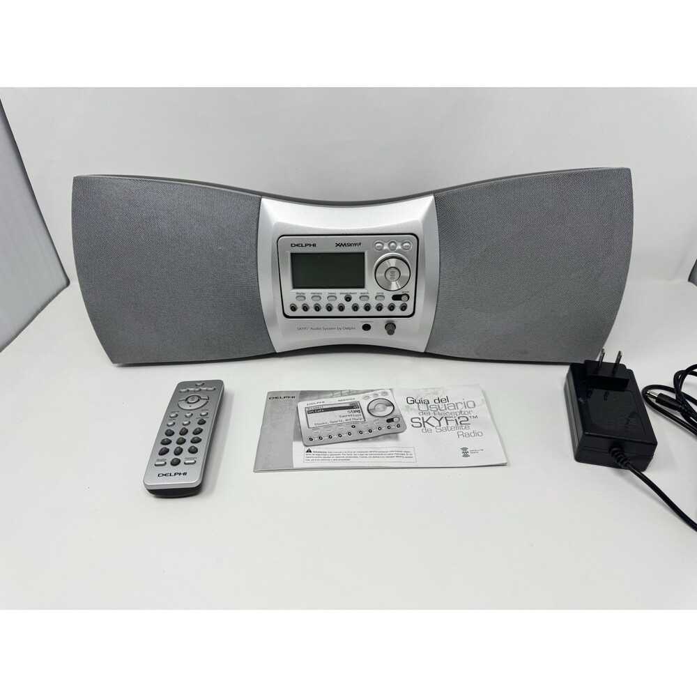 Delphi XM SkyFi Satellite Radio Portable Boombox w/ Remote Manual (Video)